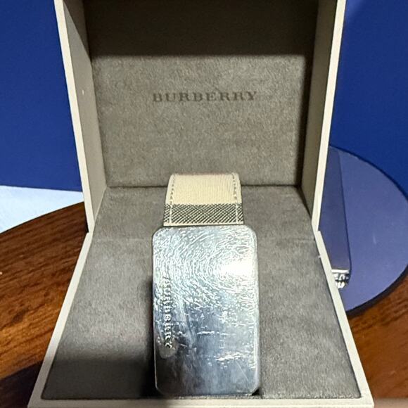 Burberry Checkered Beige and Black Belt and eyeglass case bundle - Picture 4 of 16